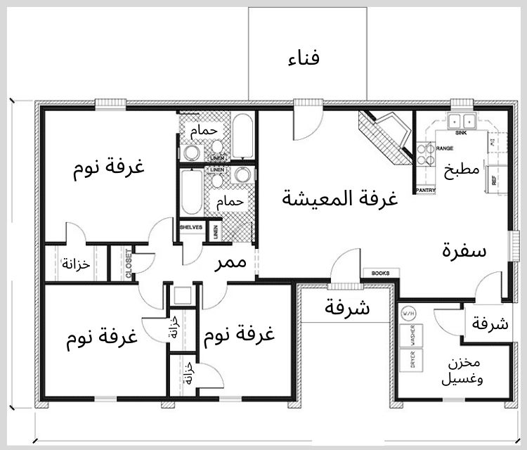 مخطط بيت دور واحد 12*12 Ù…Ù†Ø²Ù„ Ù…Ù† Ø·Ø§Ø¨Ù‚ ÙˆØ§Ø­Ø¯ 12x12